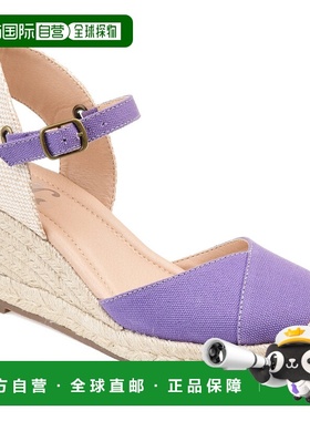 自营 Journee Collection 女式 Tru 舒适泡沫 Ashlyn 坡跟鞋 - 紫