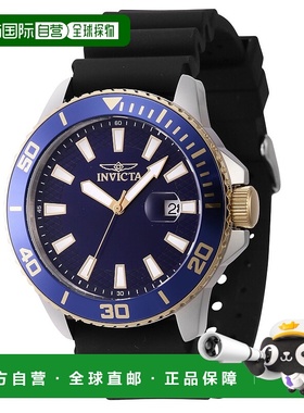 自营 Invicta 男式 45 毫米石英表 - 黑色 美国奥莱直发新款