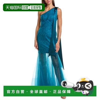 自营Rene Ruiz美人鱼礼服-蓝色 美国奥莱直发