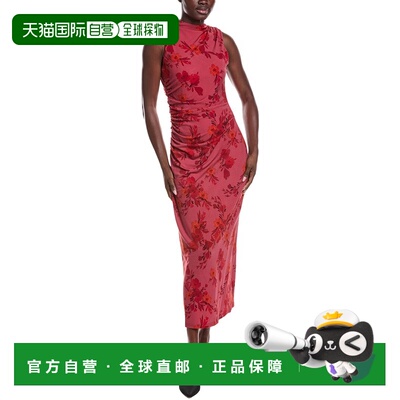自营Laundry by Shelli Segal Shirred Bodycon Dress - red 美国