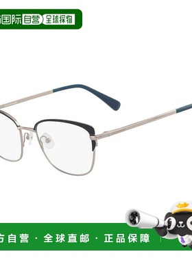 自营 Longchamp Women's 53 mm Black Silver Opticals - black s