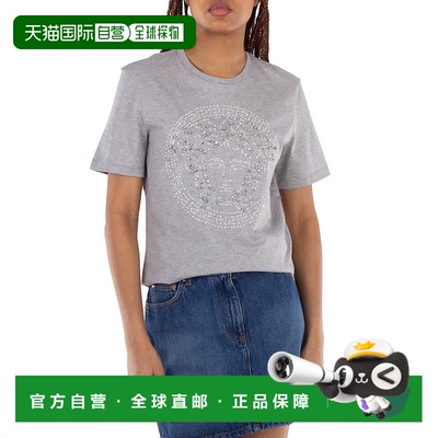 1h可退 【美国直邮】versace/范思哲 女士 上装T恤女款上衣亨利衫