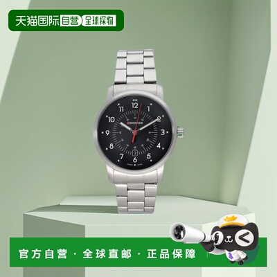 自营Wenger Swiss Army 男式 01.1641.116 Avenue 黑色表盘手表 4
