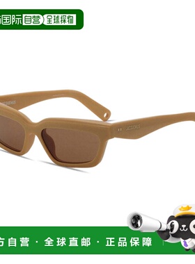自营Jacquemus Sunglasses Rectangle Full Rim, Shiny Black Fra