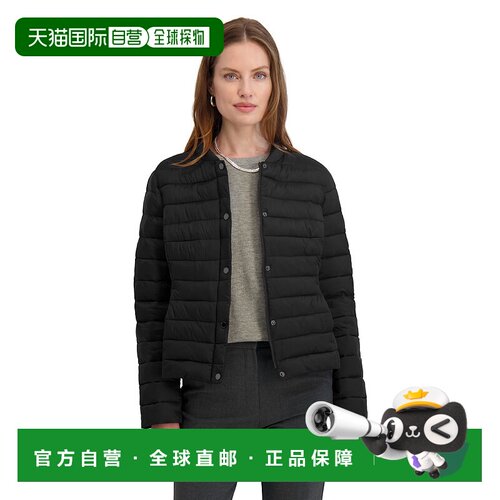 自营TAHARI Women's Lightweight Quilted Stretch Jacket with S