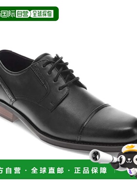 自营 Dockers男式Echo合成皮革帽头连衣裙牛津系带鞋-黑色 美国奥