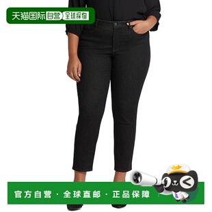 Stella Plus Eternity 锥形牛仔裤 美国奥莱直 自营 黑色 NYDJ