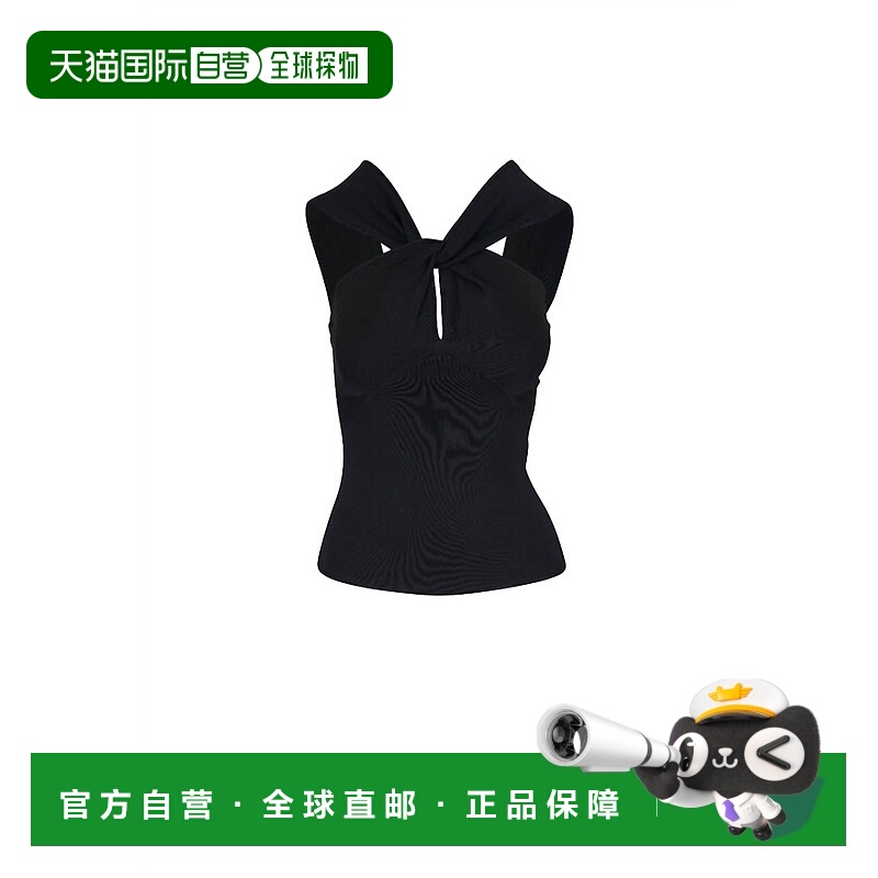 自营 zimmermannWomen's Crush Halter Neck Top In Black - blac