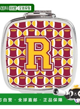 自营Carolines Treasures CJ1081-RSCM 字母 R 足球栗色和金正品