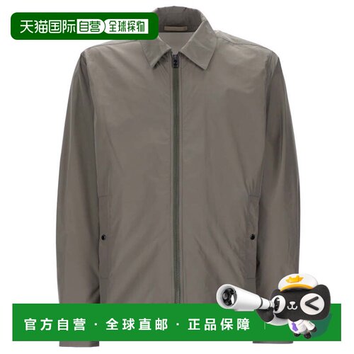 自营woolrichNeutrals Urban Timber Snap Jacket - grey 美国奥