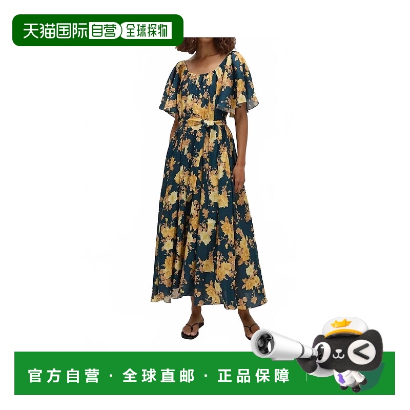 自营faithfull the brandBelen Maxi Dress In Navy Floral - nav