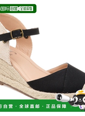 自营 Journee Collection 女式 Tru 舒适泡沫 Ashlyn 坡跟鞋 - 黑