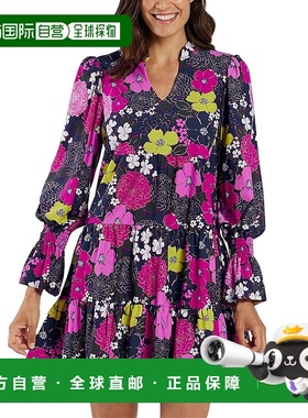 自营 jude connally裘德 康纳利 塔米分层连衣裙-红色 美国奥莱直