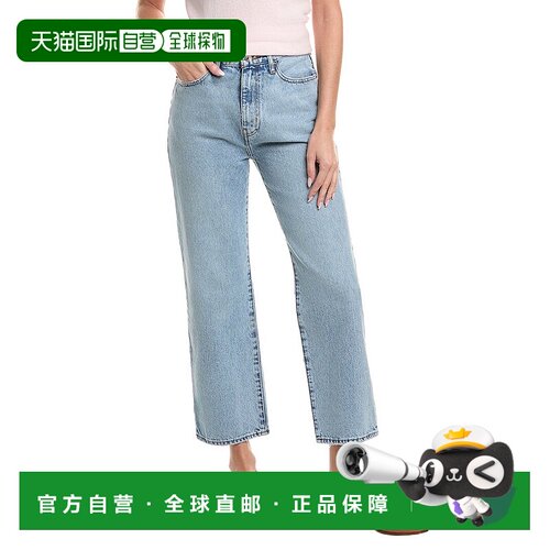自营FRAME Denim Le Jane Turbo Crop Jean - blue 美国奥莱直发