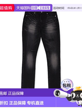 自营 rta黑色复古紧身牛仔裤-黑色 美国奥莱直发直筒裤