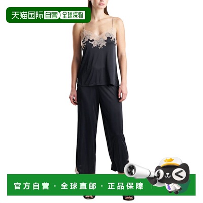 自营Natori Enchant蕾丝Cami PJ套装-黑色 背心吊带美国直发奥莱