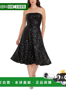 自营Dress The Population Ruby A-Line Dress - jet black 美国