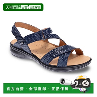 revere女士 海军蓝蛇纹 Zanzibar 中宽度 可调节凉鞋 自营