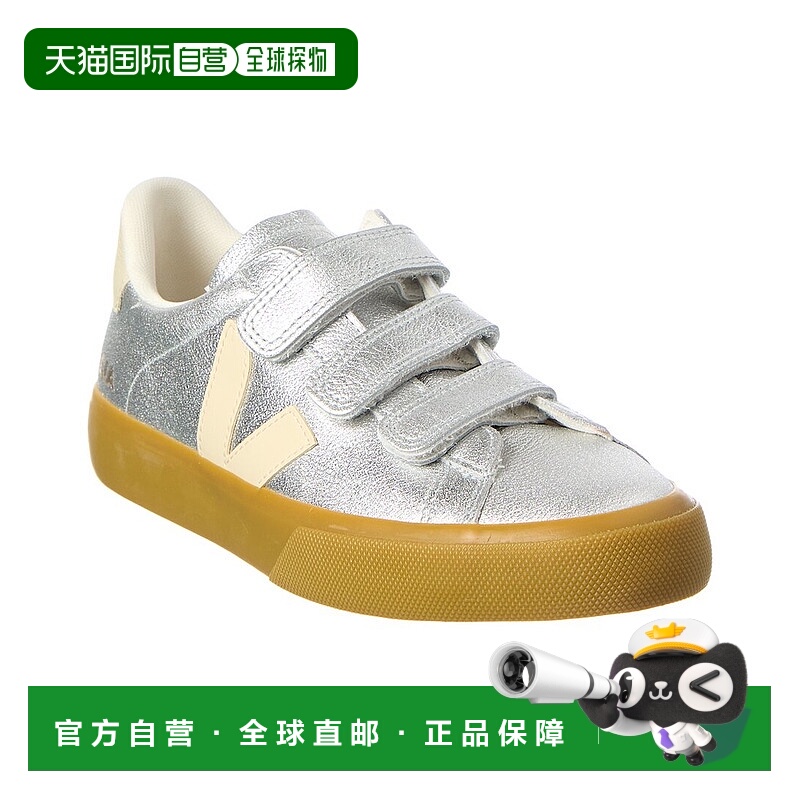 自营VEJA Recife Logo Leather Sneaker - silver 美国奥莱直发