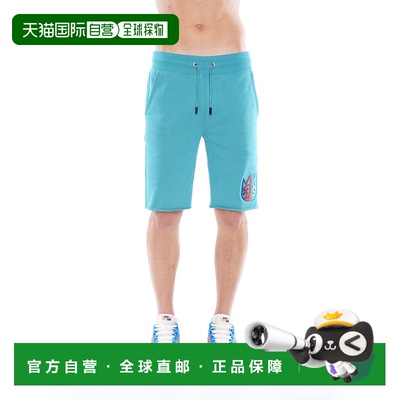 自营 cult of individuality瓷砖蓝色运动短裤 - 蓝色 美国奥莱直
