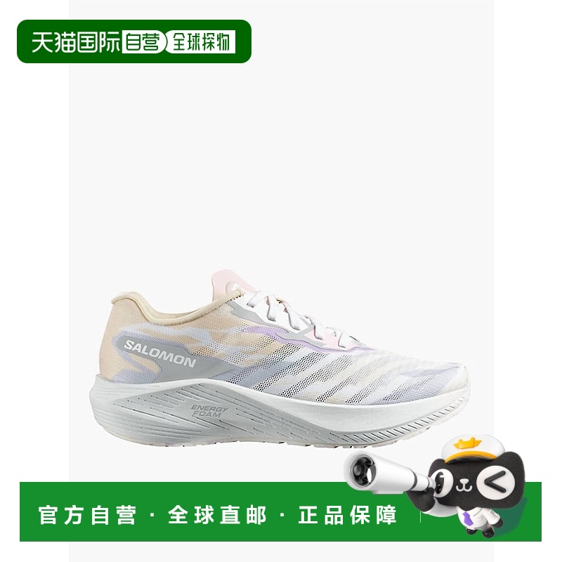 自营 salomon女式Aero-Volt跑步鞋，桃色/珍珠蓝/白色-桃色/珠蓝/