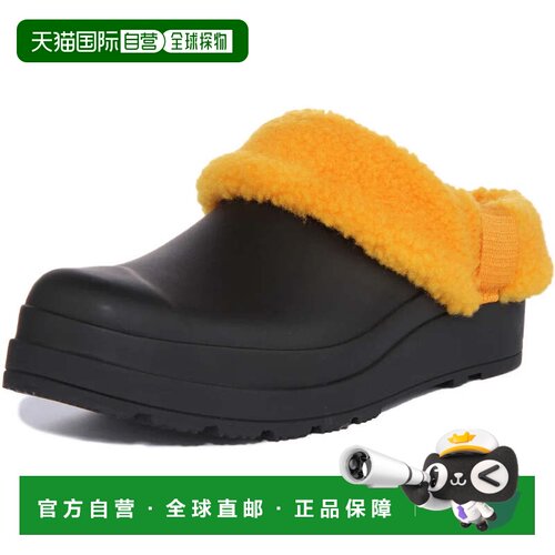 自营Hunter Play Sherpa WFF1000RSP女士黑色橙色绝缘木屐JOBB194