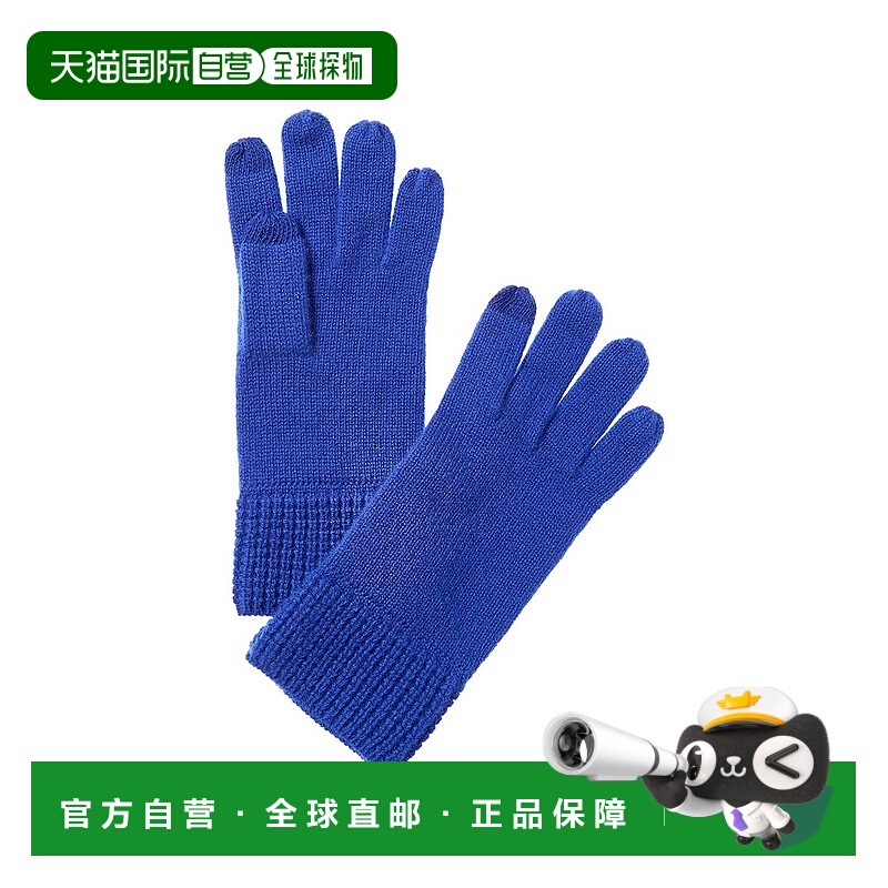 自营Phenix Knit Waffle Cuff Cashmere Gloves - red 美国奥莱直