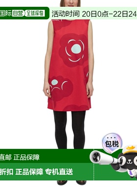 自营Marimekko Siluetti Tumma Dress - Red 连衣裙美国直发奥莱