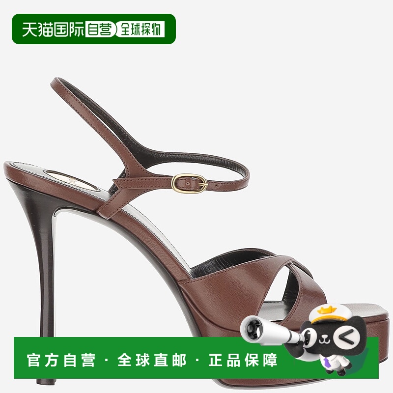 1h可退 香港直邮潮奢 Saint Laurent 圣罗兰 女士 露趾高跟凉鞋 8