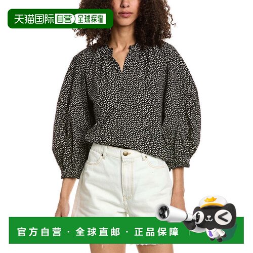自营 the great.THE GREAT 胸花上衣 - 黑色 美国奥莱直发女装