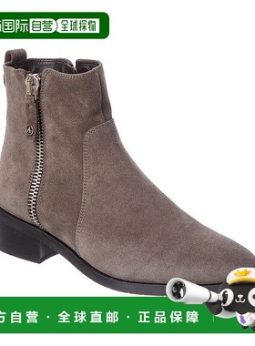 自营Aquatalia Colbie防水绒面短靴-灰色 美国奥莱直发女靴