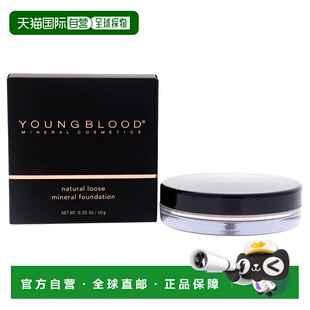 美国直邮Youngblood活力素女士天然矿物粉底液-裸米色10ml正品