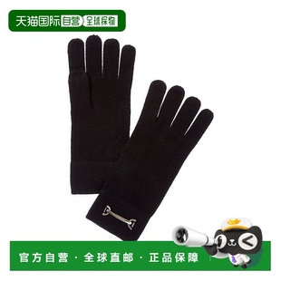 美国奥莱直发 黑色 自营Bruno Magli马比特针织羊绒手套