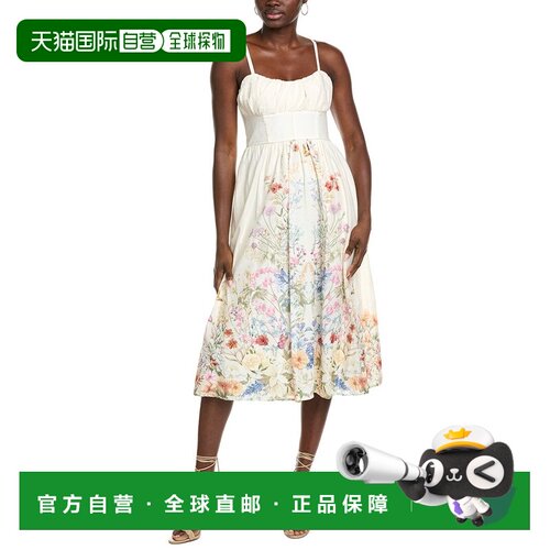 自营Maison Tara Voile Midi Dress - White 连衣裙美国直发奥莱