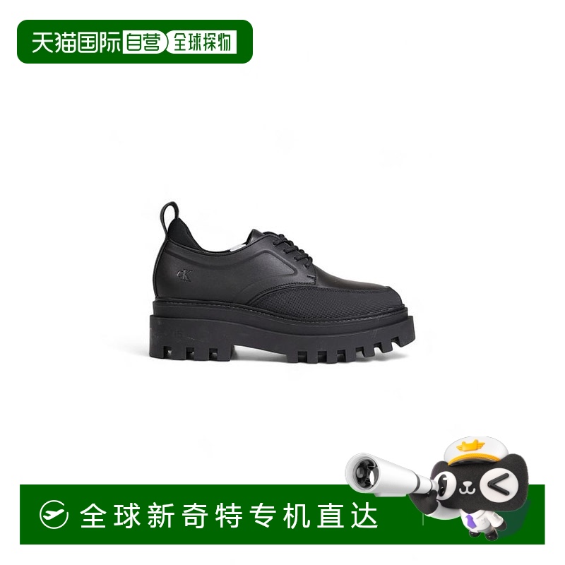 自营 calvin klein jeans凯文克莱牛仔裤聚乙烯平底鞋-黑色 【美