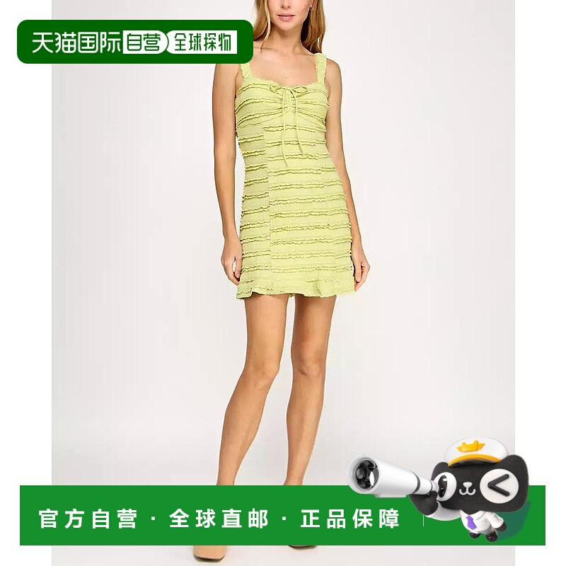 1h可退 【美国直邮】crystal doll 女士 连衣裙蕾丝短款紧身