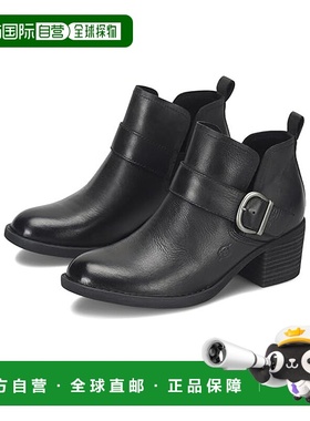 1h可退 香港直邮潮奢 born 宝蕴 女士 Royce 短靴 black黑色 舒适