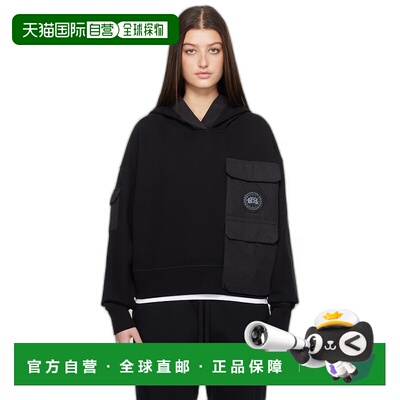 1h可退 香港直邮潮奢 Canada Goose 加拿大鹅 女士 黑色 Yates 连