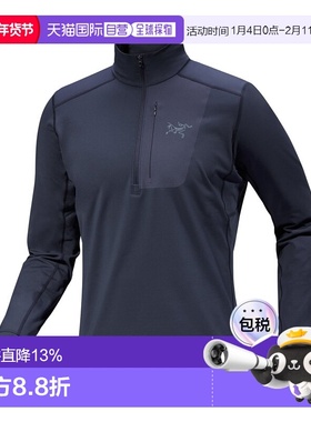加拿大直邮Arc'teryx始祖鸟 Rho LT Zip Neck男性能基础层
