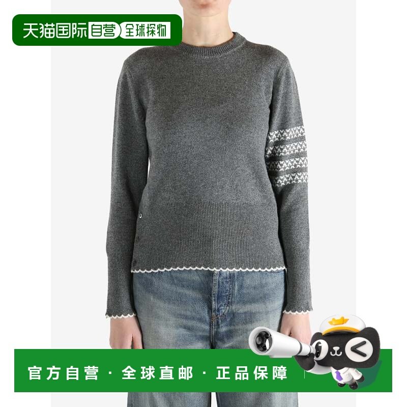 美国直邮THOM BROWNE-女士4酒吧假日赫克托球衣Intarsia Classic,女装/女士精品,卫衣/绒衫,淘宝优惠券,粉丝福利购,淘宝优惠卷