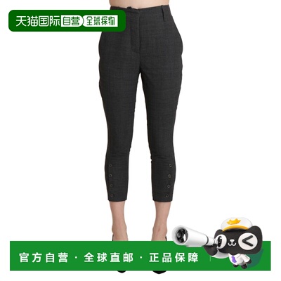 自营Ermanno Scervino High Waist Capri Cropped Cotton Women's