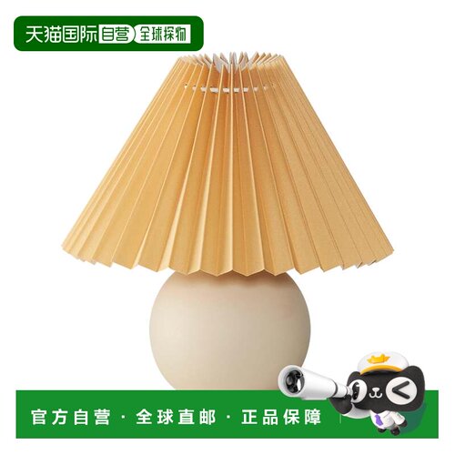 自营Brightech Serena 陶瓷 LED 台灯 - 浅米色 美国奥莱直发