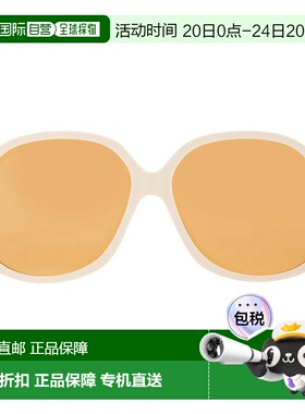 自营Valentino Orange Irregular Unisex Sunglasses VLS-177 C 5