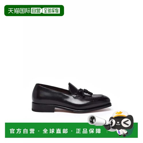 自营salvatore ferragamo黑色皮革乐福鞋-黑色 美国奥莱直发