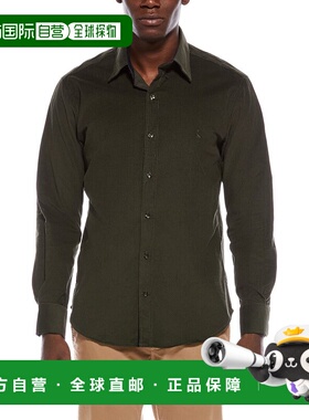 自营TailorByrd Corduroy Sport Shirt - green 美国奥莱直发