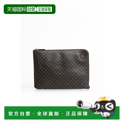 自营Trussardi Leather Men Men's Clutch - black 美国奥莱直发