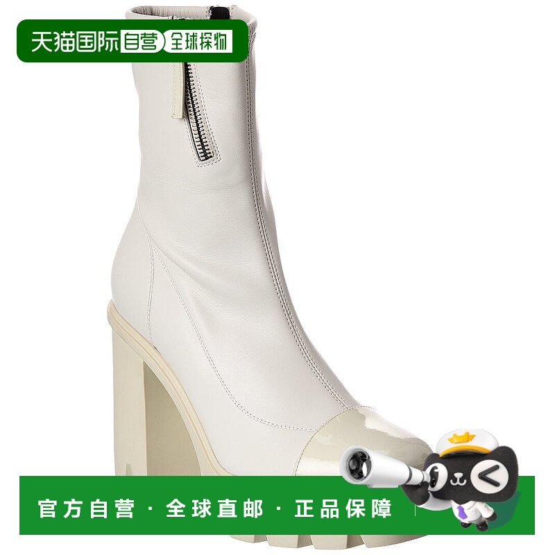 自营Giuseppe Zanotti Cubalibre 80 Leather Boot - white 美国