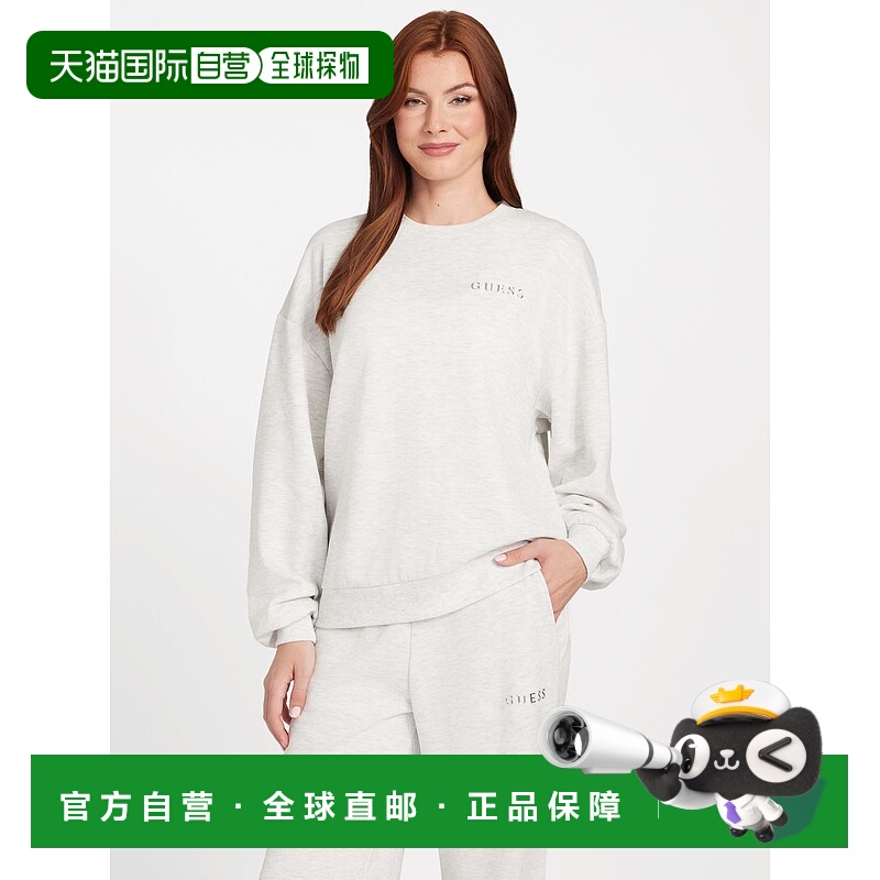 自营guessConstance Logo Crewneck - winter dawn heather 美国