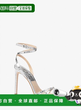 1h可退 【美国直邮】michael_kors|Chrissy 金属蟒蛇压花皮革凉鞋