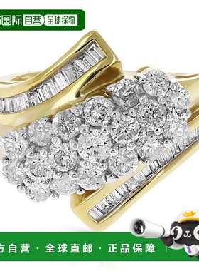 自营vir jewels1.50 克拉钻石簇复合鸡尾酒戒指 14K 黄金 - 黄色